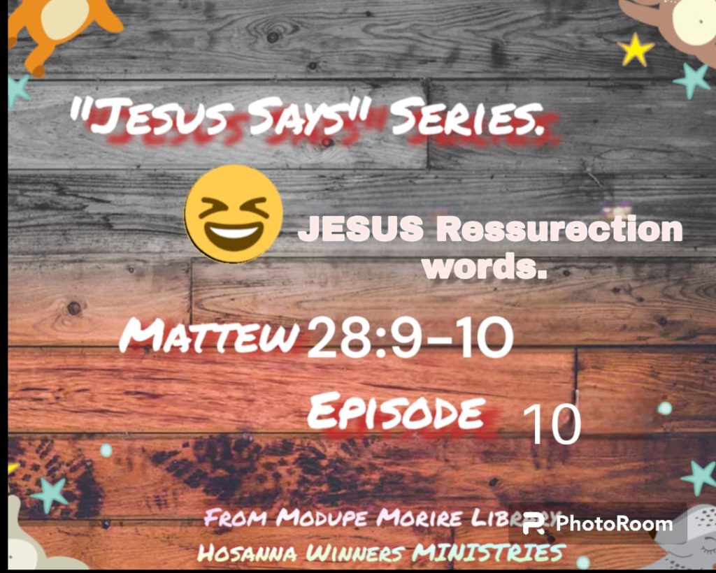 Jesus Resurrection Words