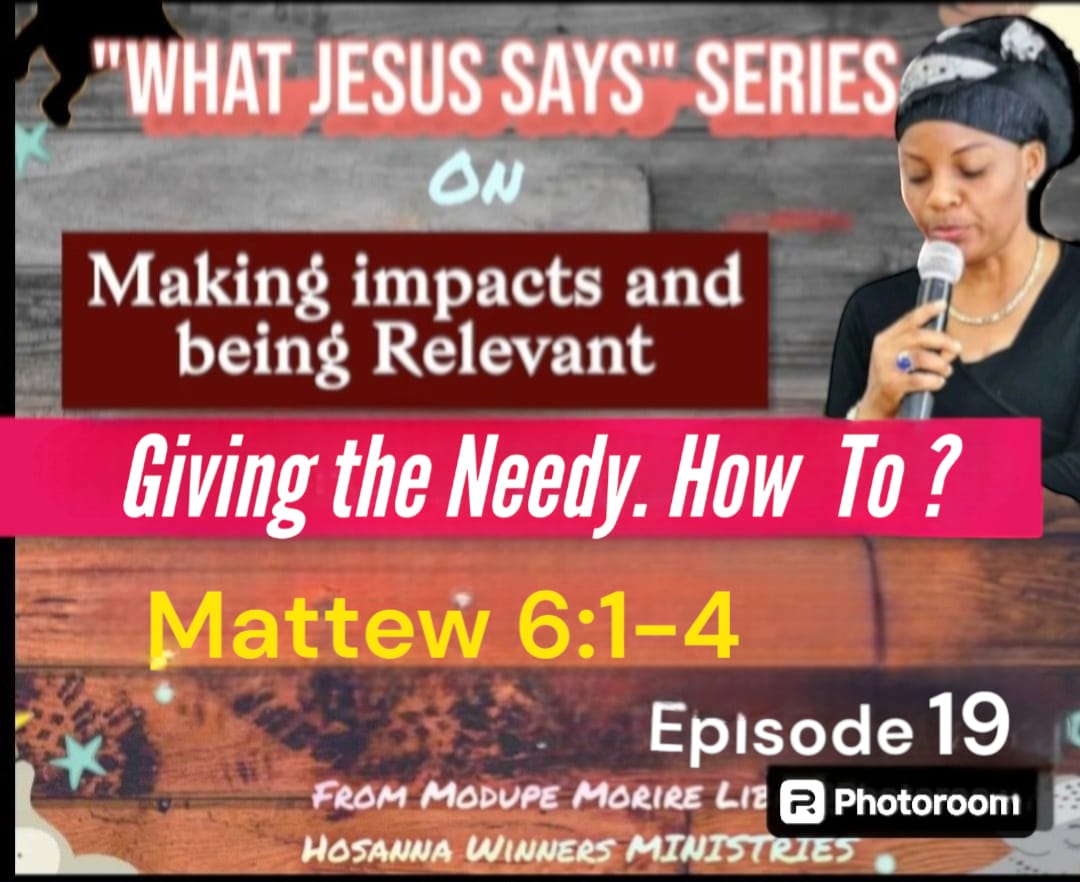 Giving to the Need. How to?